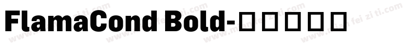 FlamaCond Bold字体转换